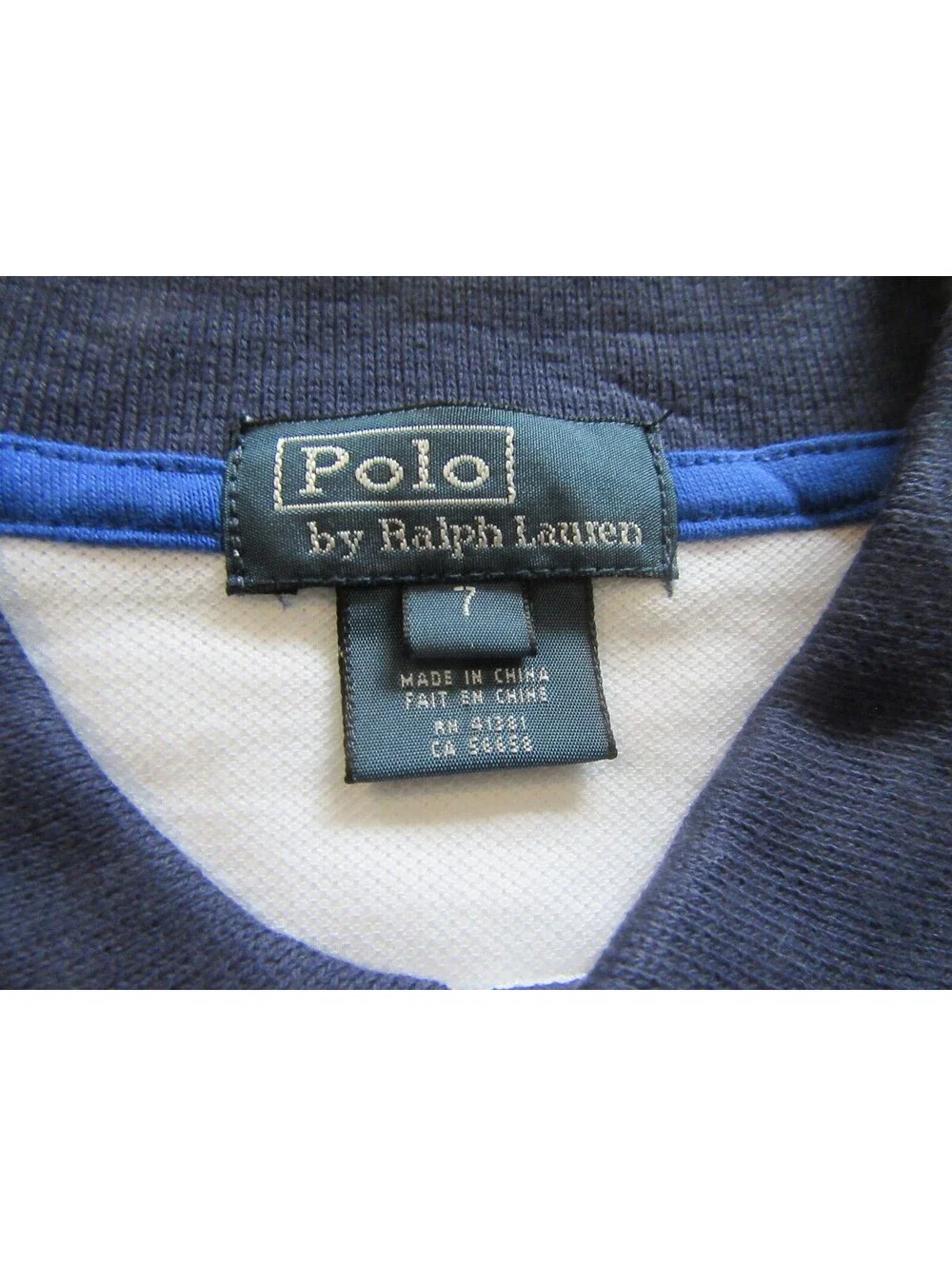 Polo Ralph Lauren Boys Big Pony w Indian Head Short Sleeve Shirt White Size 7